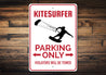 Kitesurfer Parking Sign