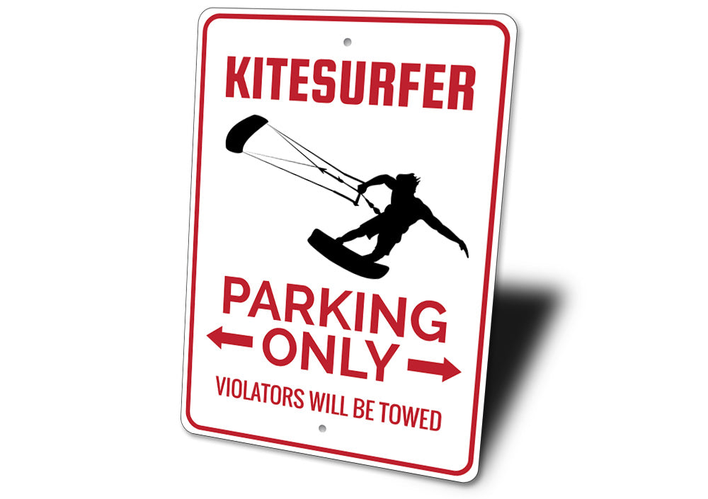 Kitesurfer Parking Sign