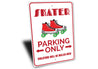 Roller Skate Parking Sign Aluminum Sign
