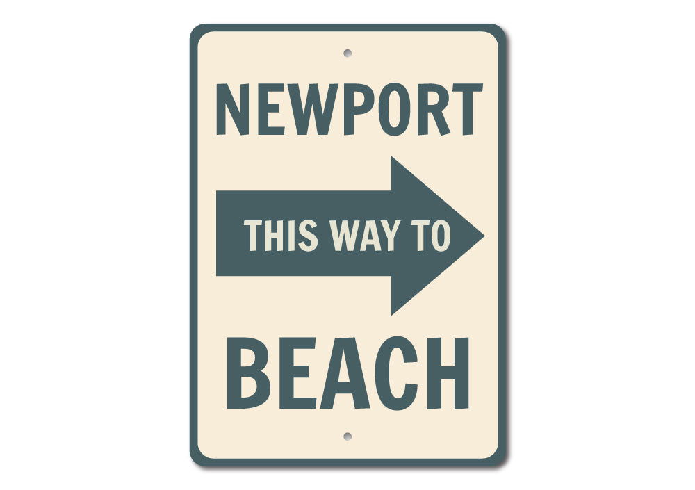 Newport Beach Arrow Sign