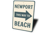 Newport Beach Arrow Sign