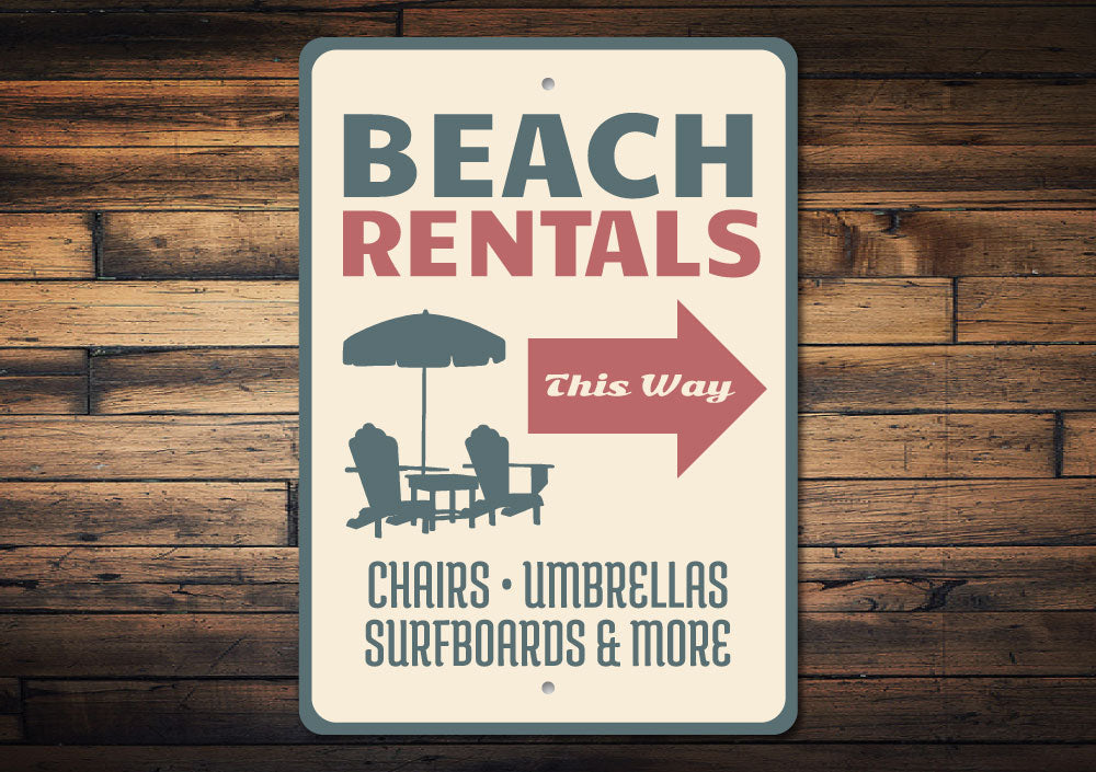 Beach Rentals Sign