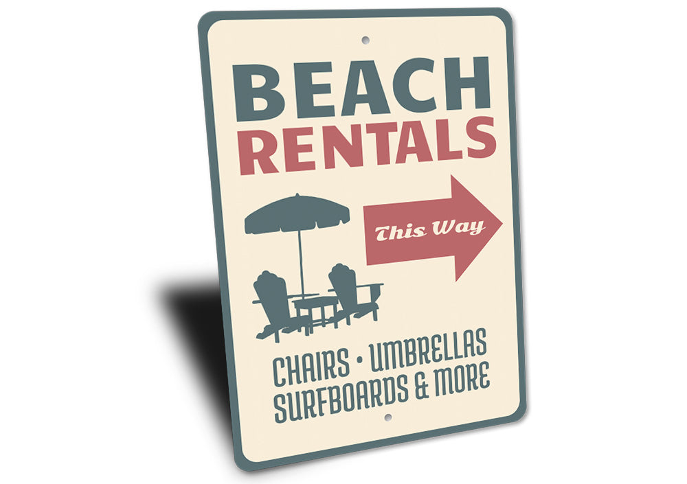 Beach Rentals Sign