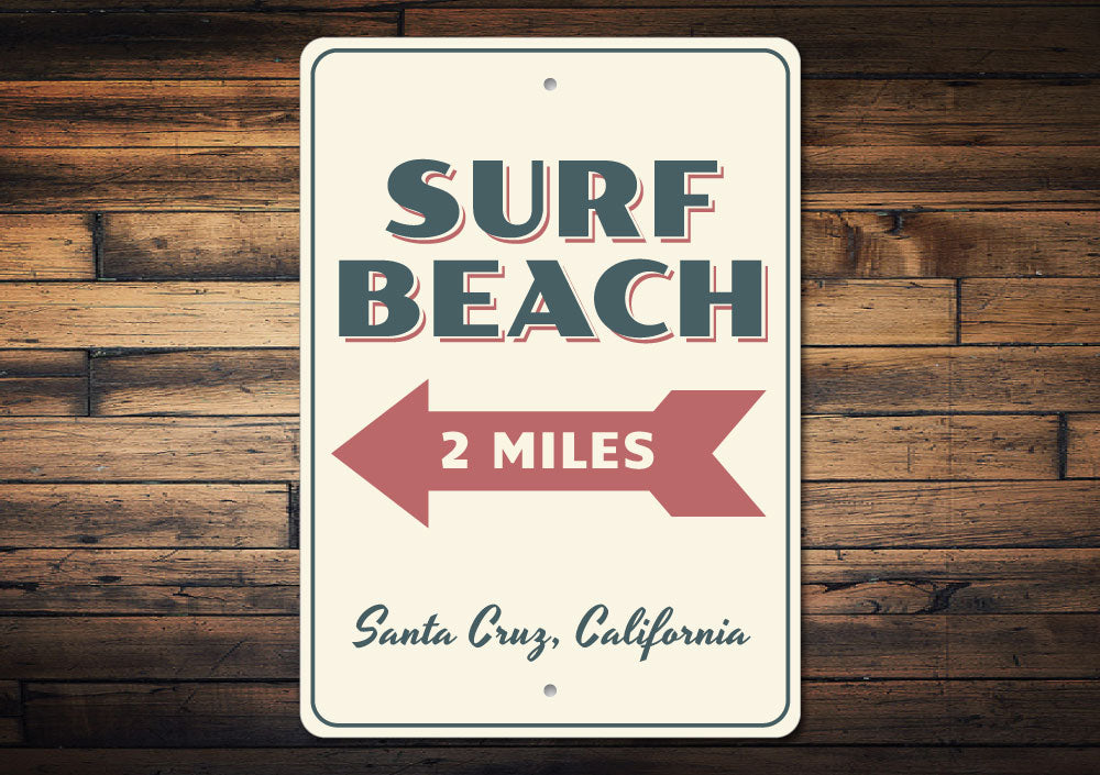 Surf Beach Sign