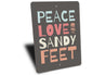 Sandy Feet Sign