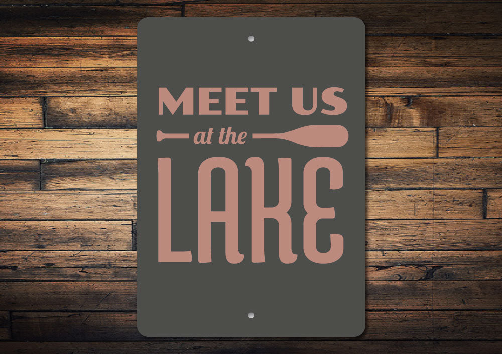 Lake Oar Sign