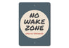 No Wake Zone Sign