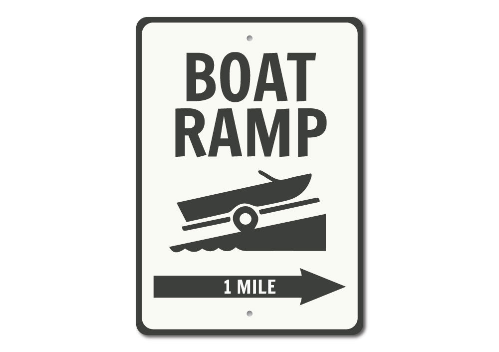 Boat Ramp Directional Sign
