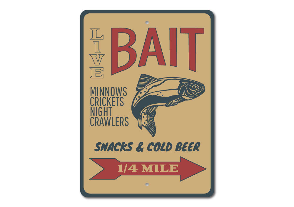 Fishing Bait Sign