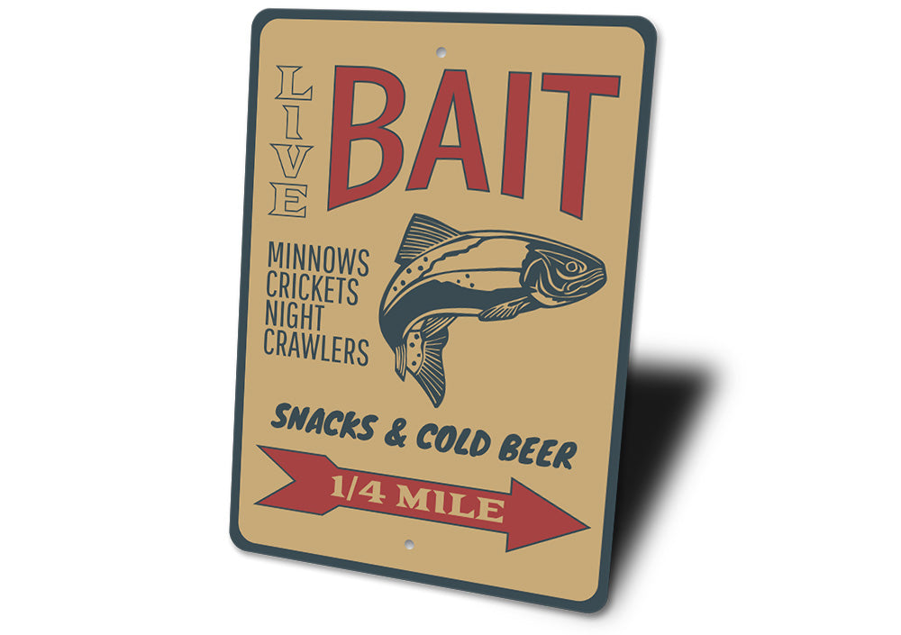 Fishing Bait Sign