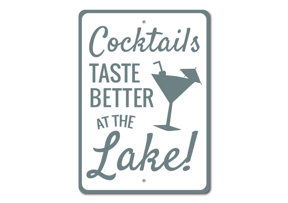 Cocktails at the Lake Sign
