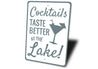 Cocktails at the Lake Sign