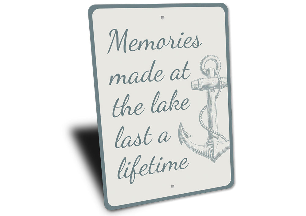 Memories Made at the Lake Sign