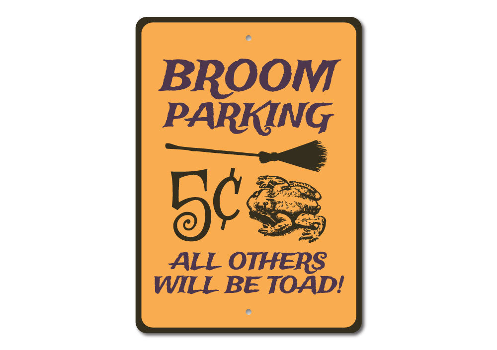 Broom Parking Sign