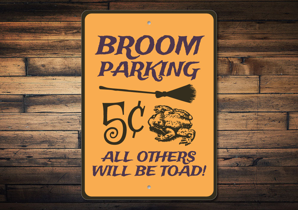 Broom Parking Sign