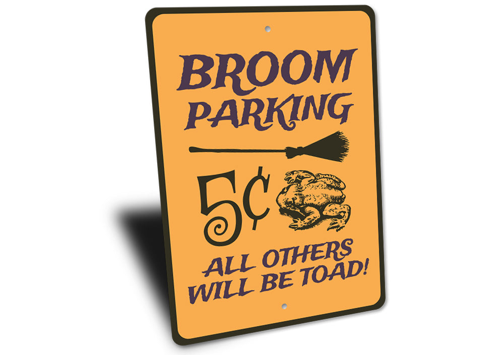 Broom Parking Sign