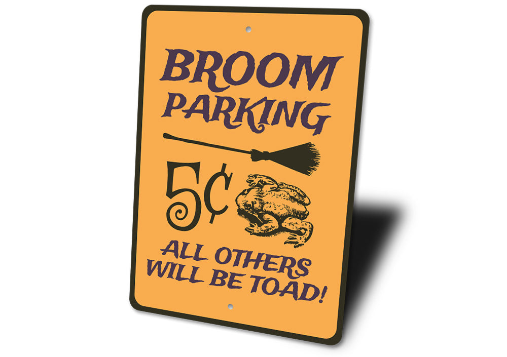 Broom Parking Sign