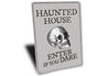 Skull Haunted House Sign