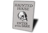 Skull Haunted House Sign