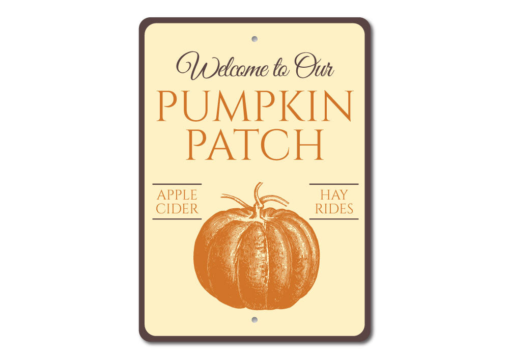 Welcome Pumpkin Patch Sign