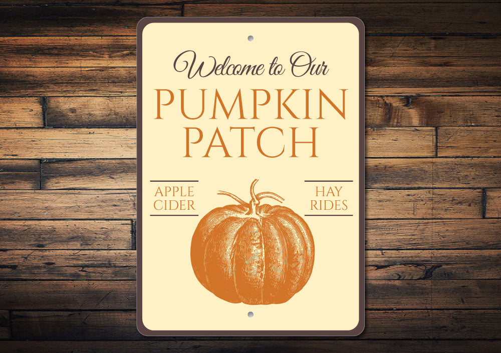 Welcome Pumpkin Patch Sign