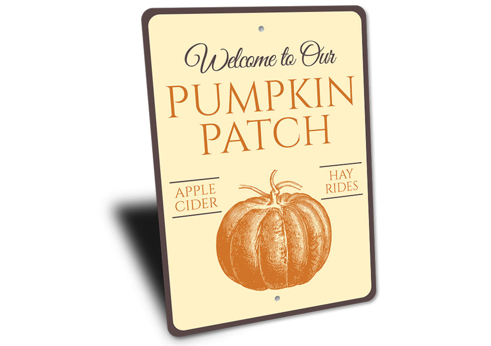 Welcome Pumpkin Patch Sign