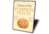 Welcome Pumpkin Patch Sign