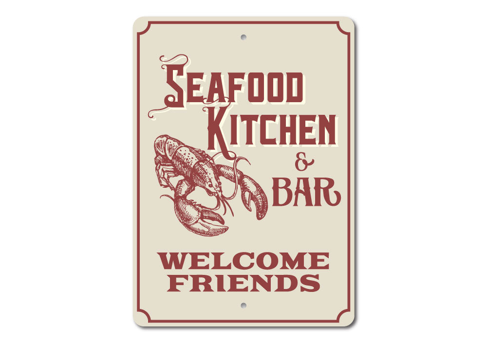 Seafood Kitchen and Bar Sign