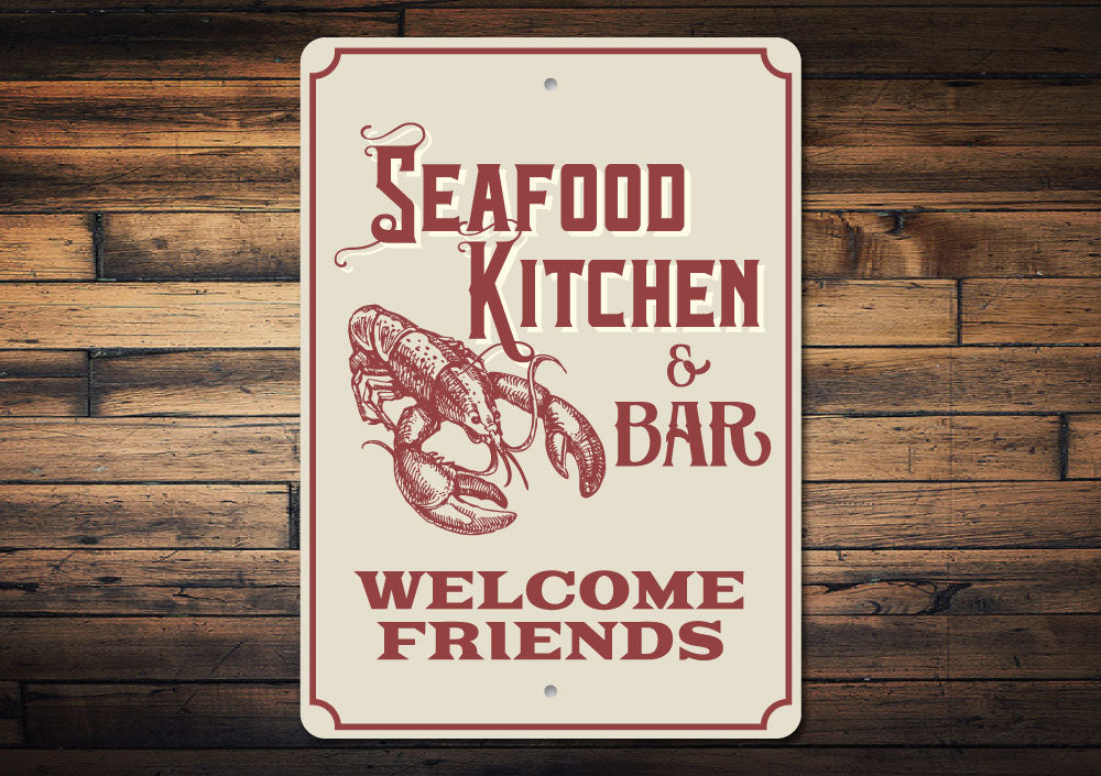 Seafood Kitchen and Bar Sign
