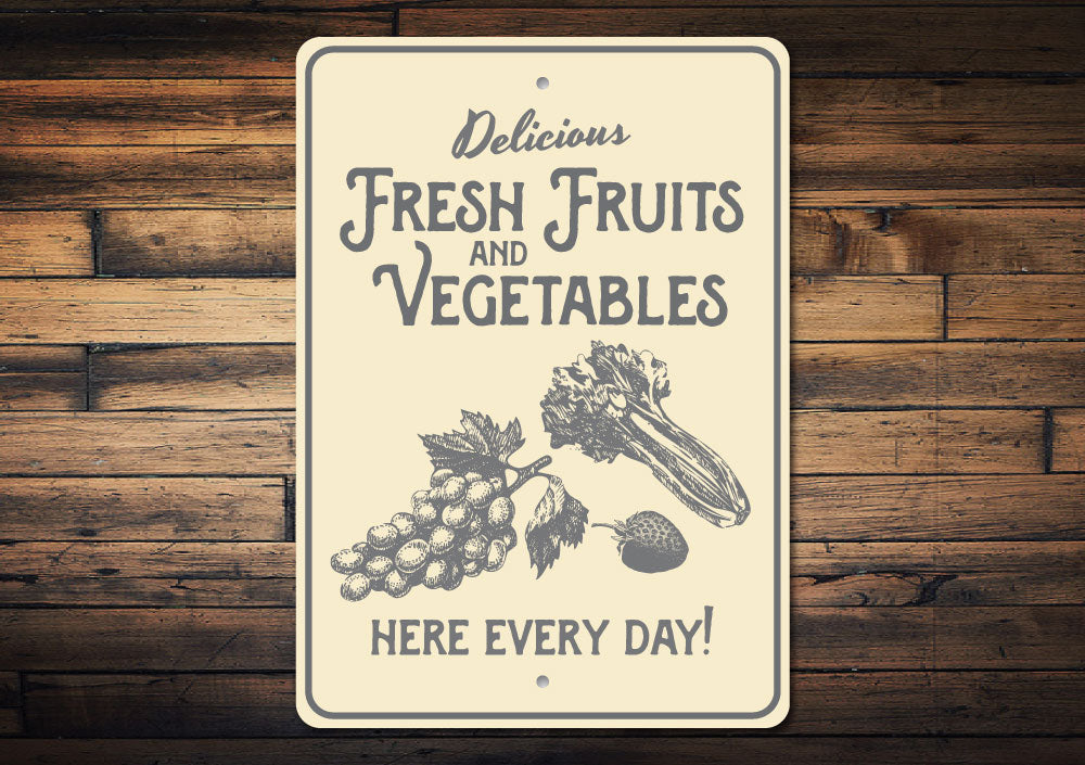 Vegetables Sign