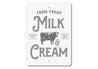 Milk & Cream Sign