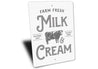 Milk & Cream Sign