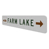 Canoe Farm Lake Arrow Sign