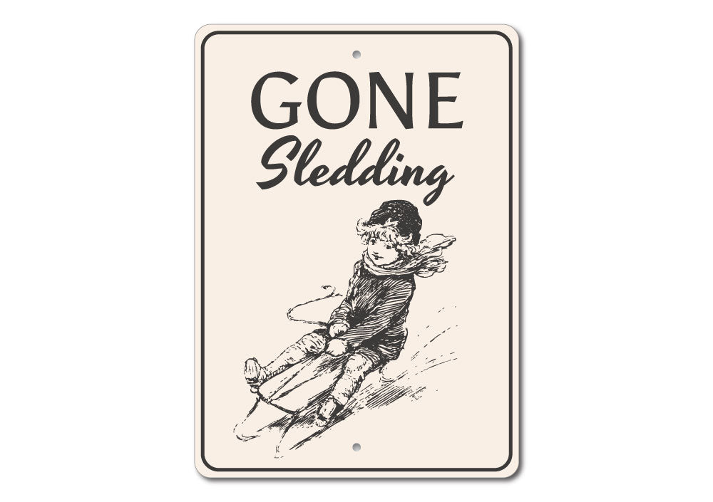 Sledding Sign