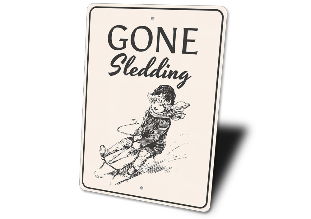 Sledding Sign