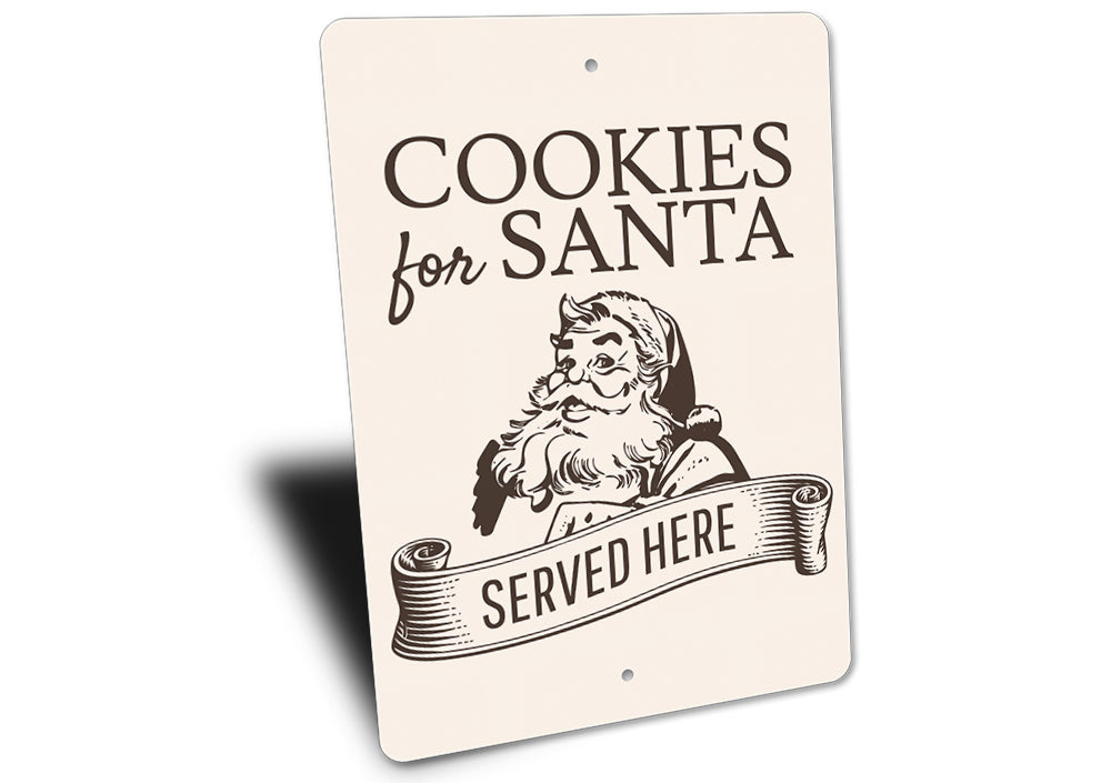 Cookies for Santa Served Here Sign