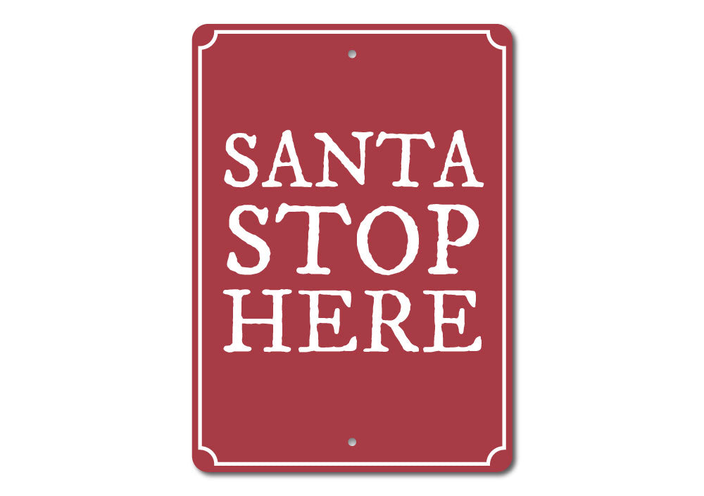 Santa Stop Sign