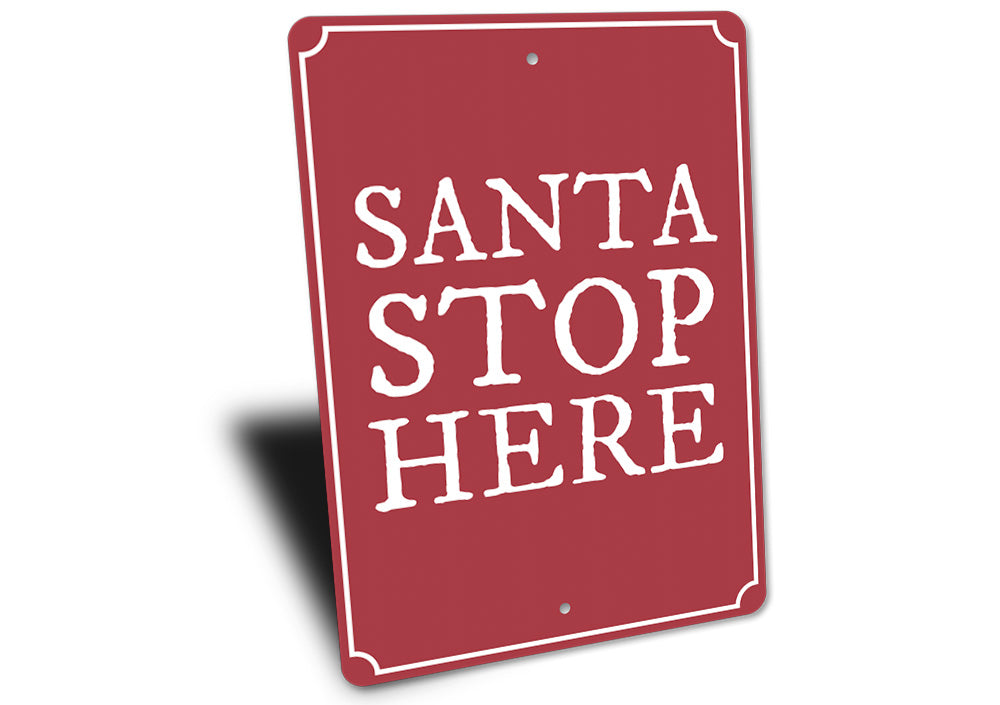 Santa Stop Sign