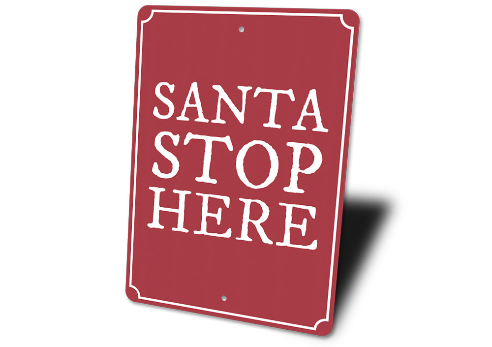 Santa Stop Sign