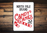 North Pole Candy Canes Sign