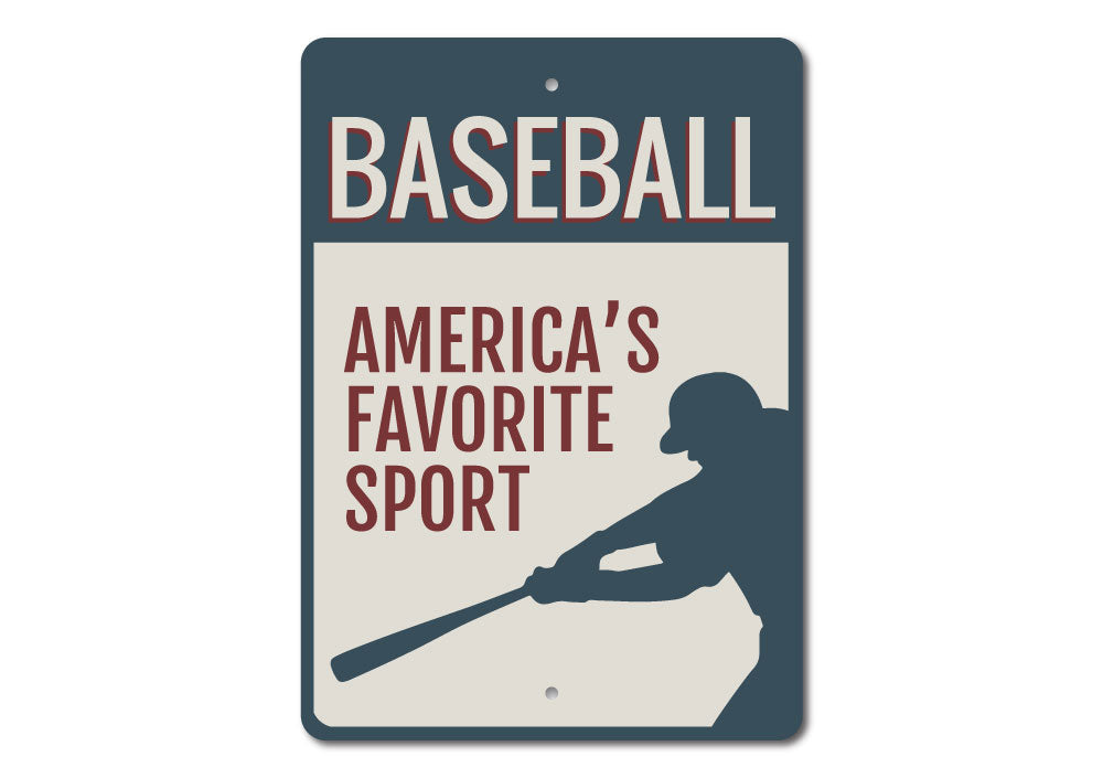 America's Favorite Sport Sign Aluminum Sign