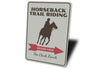 Horseback Trail Rider Sign