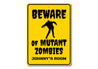 Zombie Kids Room Sign