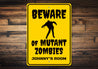 Zombie Kids Room Sign