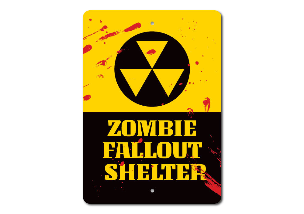Zombie Fallout Shelter Sign