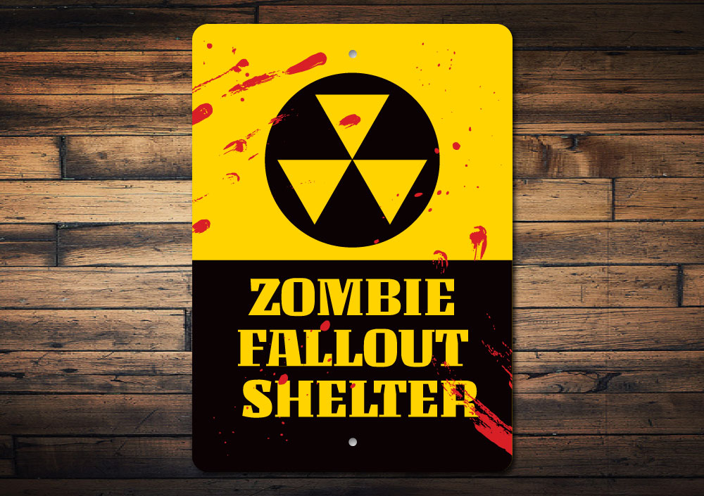 Zombie Fallout Shelter Sign