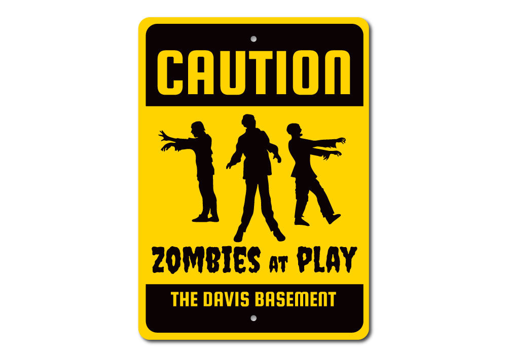 Caution Zombie Sign