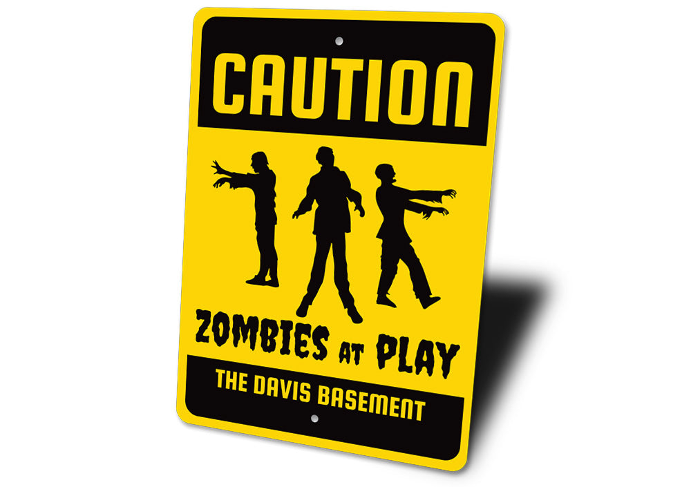 Caution Zombie Sign