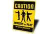 Caution Zombie Sign