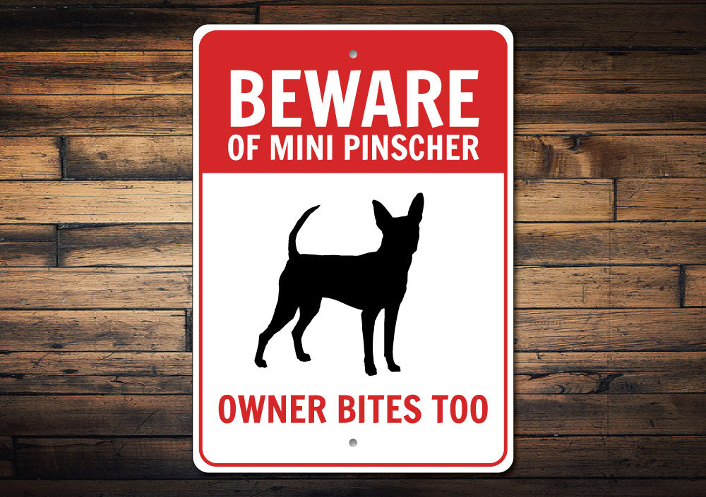 Mini Pinscher Sign